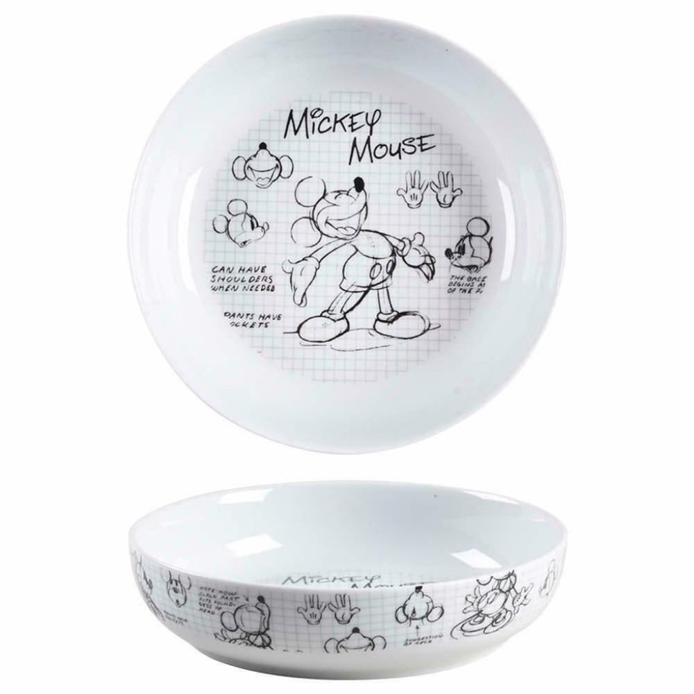 Disney Sketchbook Dinner Bowl Mickey Mouse By Zrike